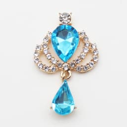 10 New 23 * 38mm Alloy Rhinestone Acrylic Brooch Fashion Gorgeous Party Holiday Wine Glass Creative Pendant
