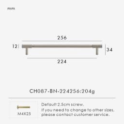 Nurlin Solid Brass Nickel Brushed Silver Knurled Classic Luxury kitchen Knobs Furniture Door Handle Available In Multiple Sizes