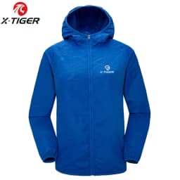 X-TIGER Ultralight Windbreaker Portable Foldable Hooded Jacket Unisex UV Protection Lightweight Outdoor Coat for Camping Hiking
