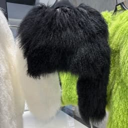 YOLOAgain Plus Size 8XL Women's Real Mongolia Sheep Fur Jacket Cropped Jacket Streetwear