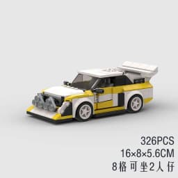 Technical Speed Car MOC City Vehicle Racing Car Rally Building Blocks Bricks Set Retro Ornament Diy Toys For Adults Gifts