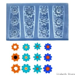 Flexible Silicone Carving Flower Art Mold for Crafting Intricate 3D Floral Designs in DIY Projects