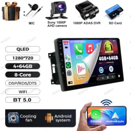Android 15 Car Radio For Jeep Wrangler 3 JK 2007 - 2018 Head Unit Wireless Carplay Auto GPS QLED DVD Multimedia Navigation BT