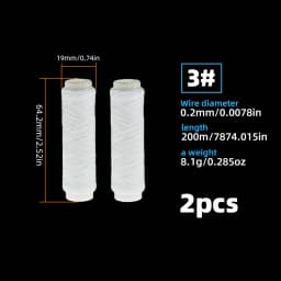 Sea fishing bait elastic thread, invisible nylon bait protection thread, bait thread, size 1#2#3#4#5#7#, with barreled high-stre