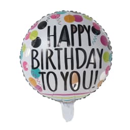 50pcs 18inch Round Foil Balloon Happy Birthday Inflatable Foil Helium Balloons Birthday Party Decoration Kids Toys Air Globos