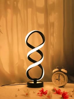 LED Ironwork High Legged Pleated Desk Lamp With USB Plug Three Color Stepless Dimming Bedside Touch Creative Bedroom Desk Lamp
