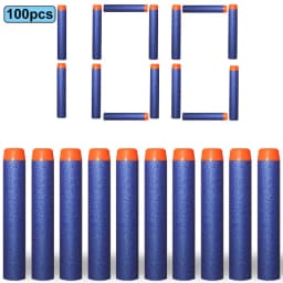 7.2cm 100pcs for Nerf Soft Bullets Darts Round Head Refill Sponge Darts Kids Children Toy Gun Bullets for NERF N-Strike Blasters