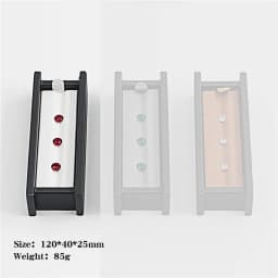 Wholesale large multi-digit gem storage box diamond display box V Groove colorful gems Box PortableGem Display Tray with Lid