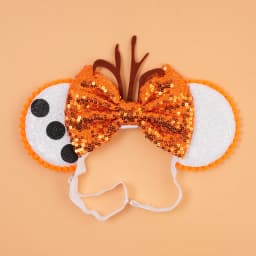 Mouse Ears Adjustable Headband Cartoon Sequin Bows Headband Birthday Party Christmas Princess Cosplay Costume For Women Adult