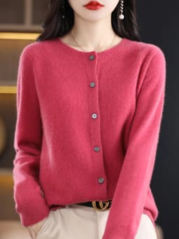 Long Sleeve 100% Merino Wool Sweaters Spring Autumn Women O-Neck Knitwear Tops Clothing Fashion Basic Tops