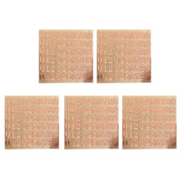 5 Sheets Letter Sticker Alphabet Sticker Self Adhesive Copper Letter Stickers