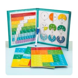 Montessori Magnetic Fraction Learning Math Toy Montessori Arithmetic Teaching Aids Wooden Book Educational Toys For Children
