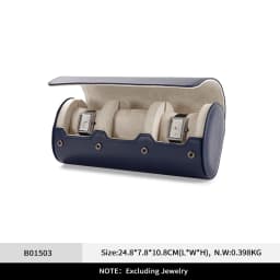 Oirlv Leather Watch Roll 1 2 3 Slots Luxury Watch Storage Box Travel Bag Watch Case Gift Box Watch Pouch Watch Organizer for Men