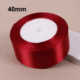 Single Face Satin Ribbon Bright Red 25 Yards Wholesale DIY Supplies Gift Wrapping Christmas Apparel Sewing Fabric Ribbon