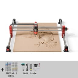 Twotree TTC-H40 CNC Engraving Machine 500W Spindle Motor 3Axis/4Axis 1000x1000x100mm for Stainless Steel Wood CNC Router Machine