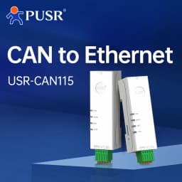 PUSR RS485 RS232 Ethernet to CAN Converter CANBus to Serial Data Filtering Multiple Modes Industrial Design USR-CAN114/112/115
