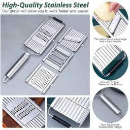 Grater for Vegetable Shredder Cabbage Stainless Steel Kitchen Slicer Mandolin Cutter Multifunctional Chopper Home Accessories