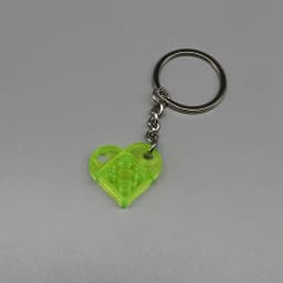 3176 DIY Heart Key Ring Necklace Toys for Children Coupling Plate 2x3 with Rounded End and Pin Hole MOC Building Block Brick