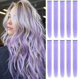 1 5 11 Pcs/lot Clip in Hair Extensions Multi-Colors Highlights Synthetic Hair 22 inch Rainbow Hairpieces for Girls Women Kids