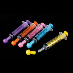Color straight mouth syringe 5ml 10ml with plastic cap