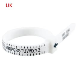 PHYHOO Plastic UK US EU JP HK Size Ring Size Measuring Tools Finger Gauge Ring Sizer Belt Measurement Tool Jewelry Accessories