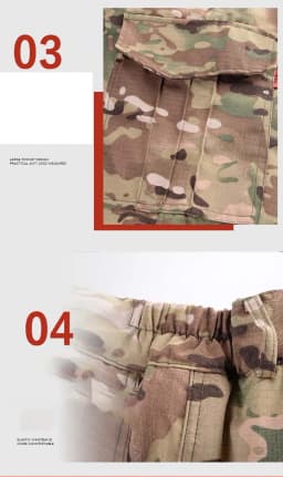 New Winter Heat Reflection Warm Coats Cargo Pants Men Casual Multi-pocket Men Combat Camo Tactical Sets Work Pant Male Clothing