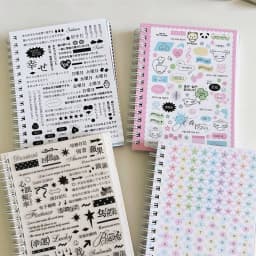 32pcs/book New Korean Ins Cute Multi-material Sticker for Phone Camera Journal DIY Decoration Sticker Kawaii Stationery Gift