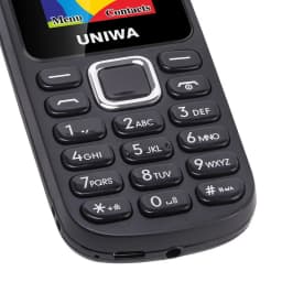 UNIWAE1808 3 SIM Card 3 Standby Feature Phone Wireless radio Flashlight High volume for Elder 2G Keypad Mobile Phone