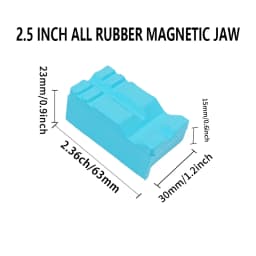 Blue Rubber Vise Magnetic Protective Cover Protection Strip Jaws for 2.5/4/5/6 Inch Hand Tools Bench Vise Protector Accessories