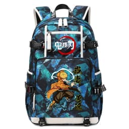 Demon Slayer Anime School Bag Large Capacity Lightweight Student Backpack for Kids Boys Girls Daily Use