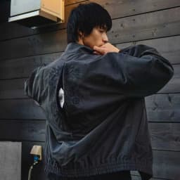 Oversized Casual Jacket with Decorative Details Trendy Black Patterned Embroidered Jacket Y2K Men and Womens Street Style Loose
