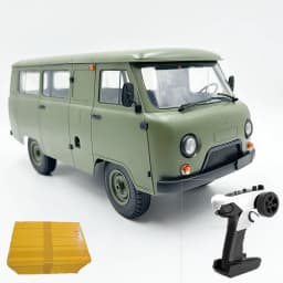 WPL UAZ-452 Remote Control Off Road Pickup Minivan Full Proportional 2.4G 4WD Drive Children Toy Truck Model YA3-452 Буханка