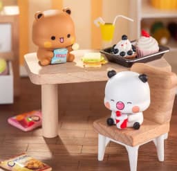 In Stock Genuine Bubu And Dudu Panda V3 Couple Daily Life Series Blind Box Trendy Model Toy Kawaii Doll Mystery Ornament Gift
