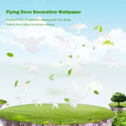 Window Alert Bird Stickers - Self-Adhesive Silhouettes Window Clings Sticker Set