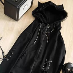 New Spring and Autumn Style Lace Ribbon Three-dimensional Cat Ear Sweater Women Jacket Loose Casual Lazy Zipper Cute Top Trendy
