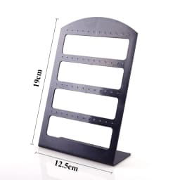 48 Holes Jewelry Organizer Stand Black Plastic Earring Holder Pesentoir Fashion Earrings Display Rack Etagere Jewelry Display