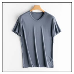 SuyaDream Mens Solid Tee Cotton Silk Blend Plain O Neck Short Sleeved Cozy T Shirts 2026 Summer Simple Chic Top White Black