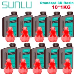 SUNLU 10KG Standard / Water-Wash / Water Wash ABS LIKE 3D Resin 1KG/Bottle 405nm UV Resin For Most SLA/DLP/LCD 3D Printer 1kg