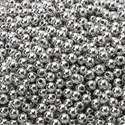 3mm 300pcs CCB Plating Acrylic Round Beads Loose Spacer Beads For Jewelry Making DIY Bracelet Earring Necklace Accessory