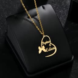 Personalized Customization of Name Pendant Necklace with Different Fonts and Styles for Perfect Party and Holiday Gifts Family