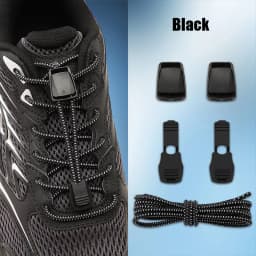 Elastic No Tie Shoelaces with Lock Buckle Stretch Quick Lace System for Sneakers Running Sports Shoes Adults Kids