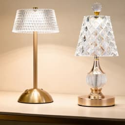 GGbingo Crystal Desk Light Home Decor LED Table Light Luxury Table Lamp Rechargeable Bedside Light Reading Lamp