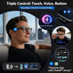 2026 4K 8MP Smart Glasses Men HD Camera 150+Language Translation ChatGPT WIFI Video Recording Bluetooth CallAudio Glasses Women