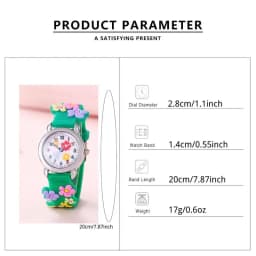 Cartoon flower pattern watch