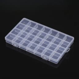 Transparent Fixed With Slot Beaded Anti-string 15-28 Grid Plastic Storage Box Jewelry Classification Parts Division Box