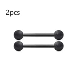 1 Pair Stainless Steel Punk Nipple Piercing for Women 14G Black Rose Flower Heart Nippie Ring Sexy Body Piercing Jewelry