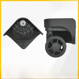 Universal Luggage Wheel Replacement Parts Quiet Universal Spinner Wheels Repair for Suitcase Password Box Shock Absorption