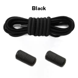 1Pair Round Elastic Laces No Tie Shoelaces Metal Capsule Buckle Shoelace Without Ties Sneakers Basketball Laces Shoe Accessories