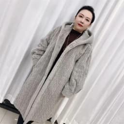 New Fried Dough Twists Environment-friendly Mink Fur Coat Long Coat Original Knitting Thickened Loose Korean Hoodie