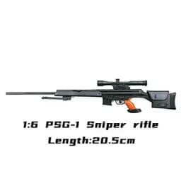 1/6 Painted Assemble Gun SVD Sniper Rifle AWM TAC-50 PSG-1 DSR-1 MK14 Assault Rifle Soldier Arms Military Model Toys